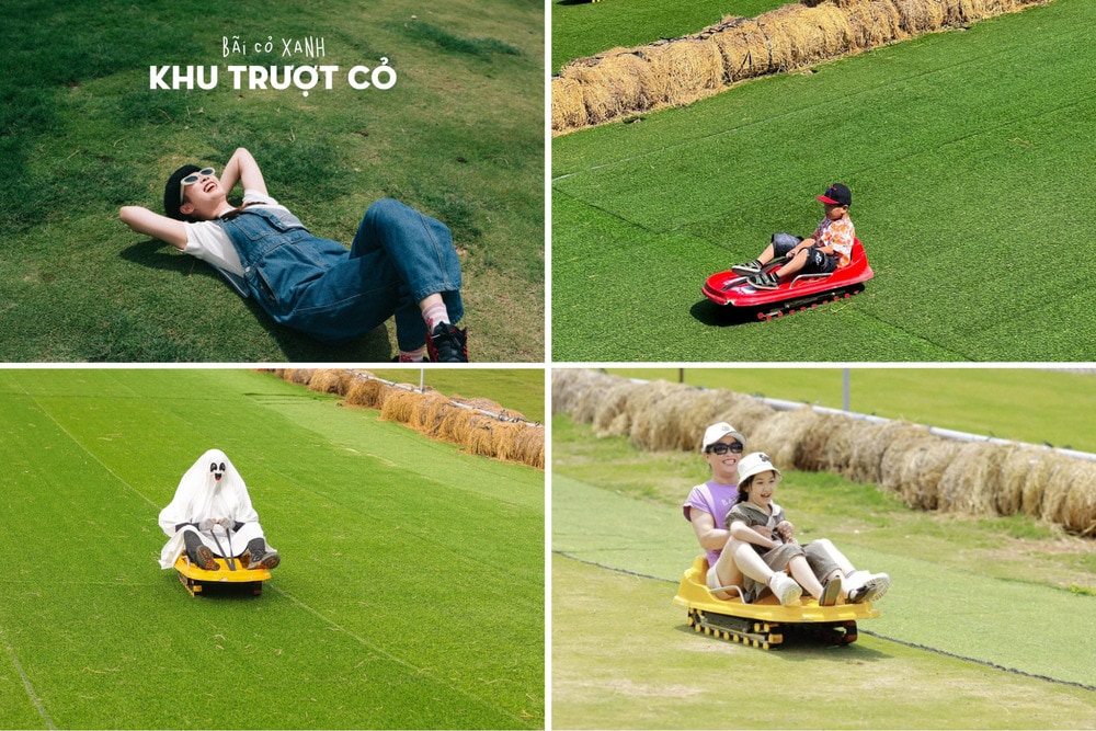Trượt cỏ tại Mongo Land Đà Lạt